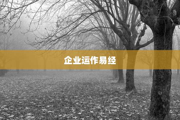 企业运作易经