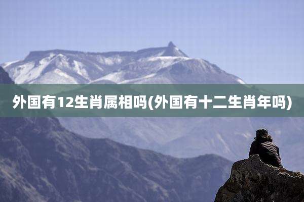 外国有12生肖属相吗(外国有十二生肖年吗)