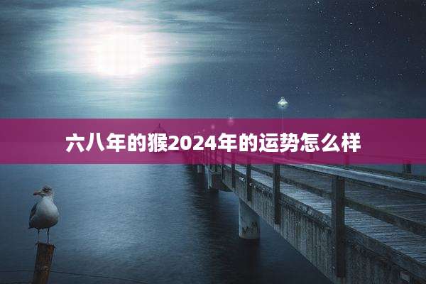 六八年的猴2024年的运势怎么样