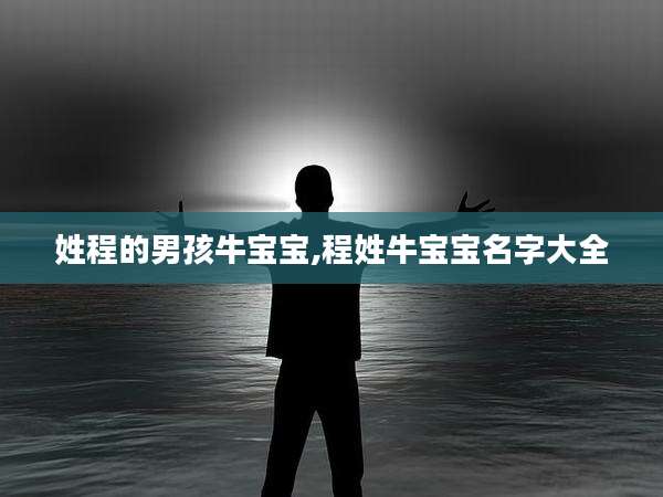 姓程的男孩牛宝宝,程姓牛宝宝名字大全