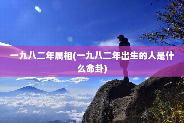 一九八二年属相(一九八二年出生的人是什么命卦)