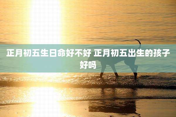 正月初五生日命好不好 正月初五出生的孩子好吗