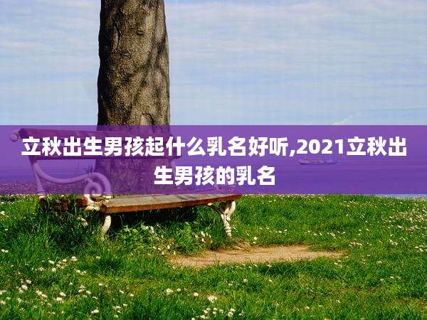 立秋出生男孩起什么乳名好听,2021立秋出生男孩的乳名