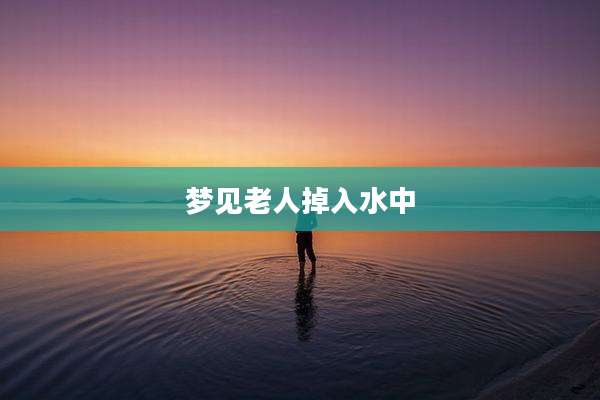 梦见老人掉入水中