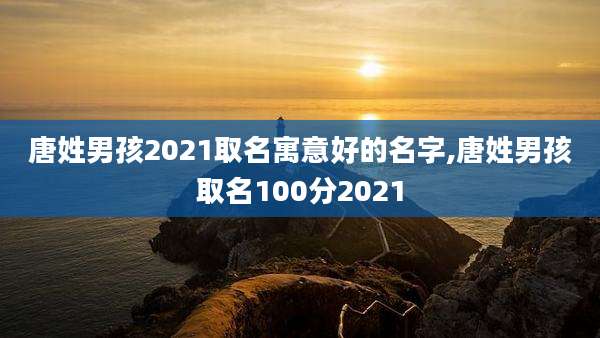 唐姓男孩2021取名寓意好的名字,唐姓男孩取名100分2021