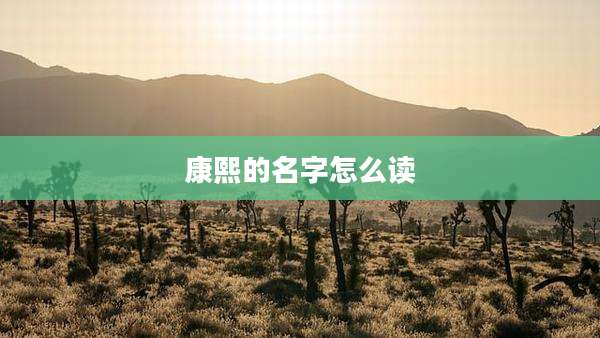康熙的名字怎么读