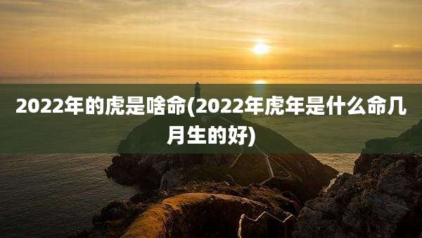 2022年的虎是啥命(2022年虎年是什么命几月生的好)