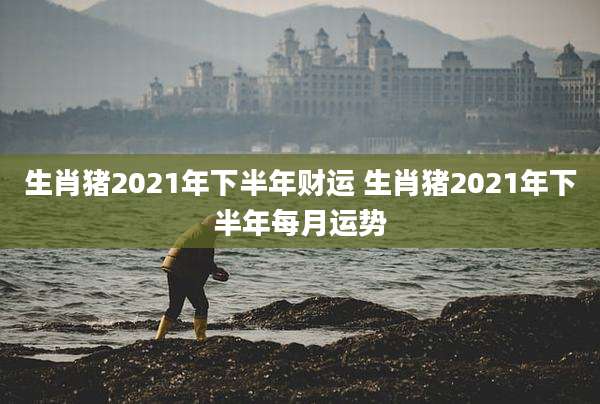 生肖猪2021年下半年财运 生肖猪2021年下半年每月运势