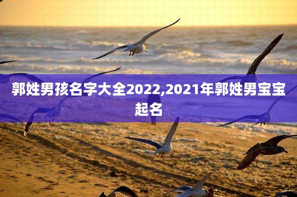郭姓男孩名字大全2022,2021年郭姓男宝宝起名