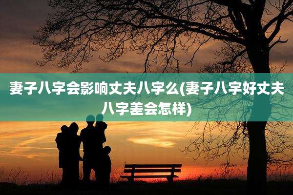 妻子八字会影响丈夫八字么(妻子八字好丈夫八字差会怎样)