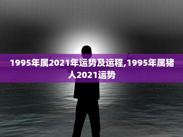 1995年属2021年运势及运程,1995年属猪人2021运势
