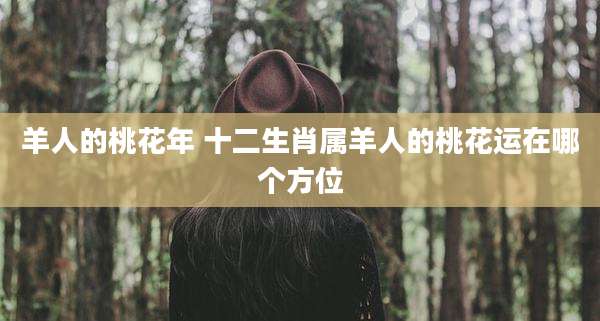 羊人的桃花年 十二生肖属羊人的桃花运在哪个方位