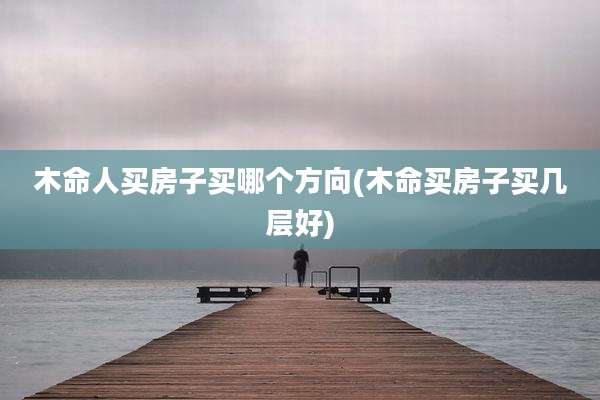 木命人买房子买哪个方向(木命买房子买几层好)