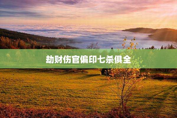 劫财伤官偏印七杀俱全