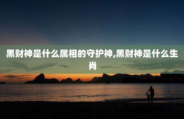 黑财神是什么属相的守护神,黑财神是什么生肖