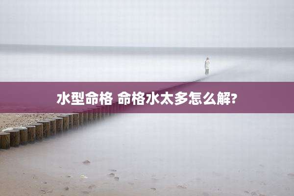 水型命格 命格水太多怎么解?