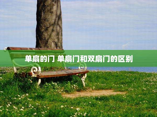 单扇的门 单扇门和双扇门的区别