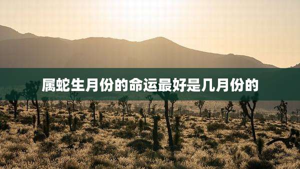属蛇生月份的命运最好是几月份的