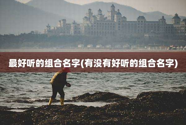 最好听的组合名字(有没有好听的组合名字)