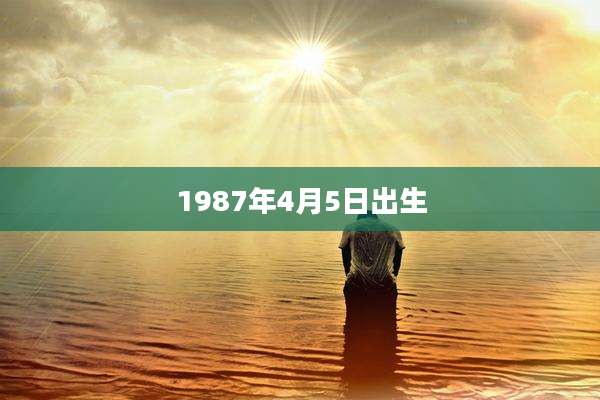 1987年4月5日出生
