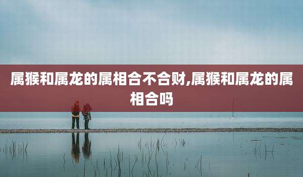 属猴和属龙的属相合不合财,属猴和属龙的属相合吗