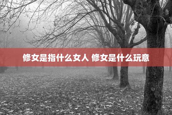 修女是指什么女人 修女是什么玩意