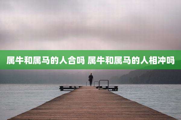 属牛和属马的人合吗 属牛和属马的人相冲吗