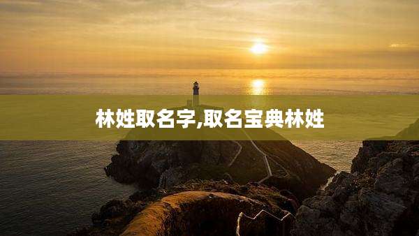 林姓取名字,取名宝典林姓