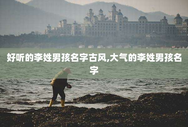 好听的李姓男孩名字古风,大气的李姓男孩名字