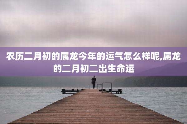 农历二月初的属龙今年的运气怎么样呢,属龙的二月初二出生命运