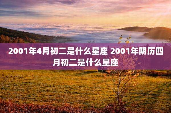 2001年4月初二是什么星座 2001年阴历四月初二是什么星座