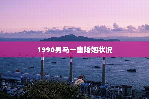1990男马一生婚姻状况