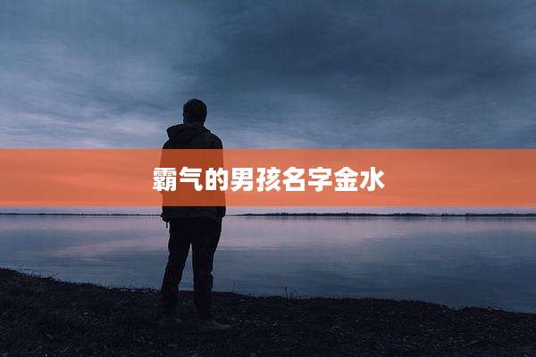 霸气的男孩名字金水