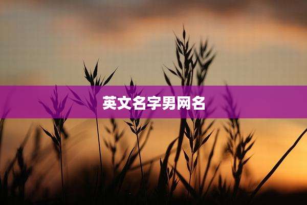 英文名字男网名