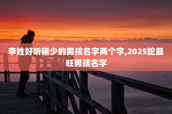 李姓好听稀少的男孩名字两个字,2025蛇最旺男孩名字
