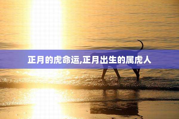 正月的虎命运,正月出生的属虎人
