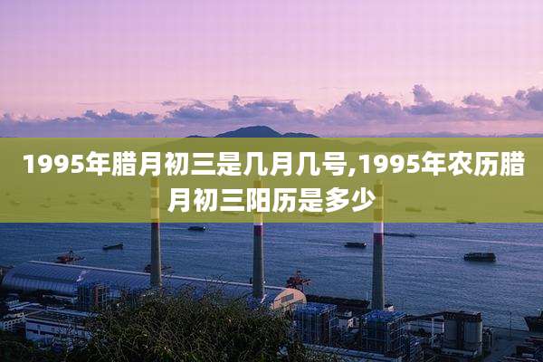 1995年腊月初三是几月几号,1995年农历腊月初三阳历是多少