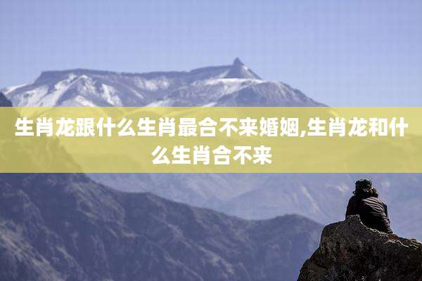 生肖龙跟什么生肖最合不来婚姻,生肖龙和什么生肖合不来