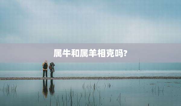 属牛和属羊相克吗?