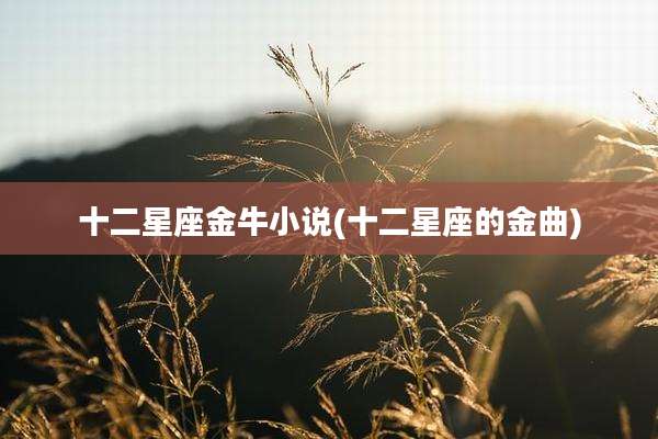 十二星座金牛小说(十二星座的金曲)