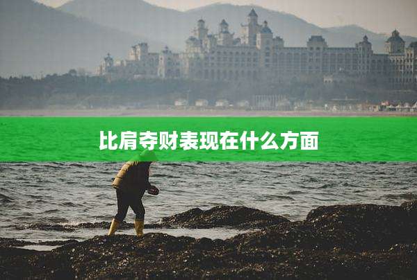 比肩夺财表现在什么方面