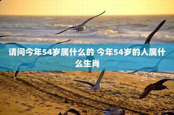 请问今年54岁属什么的 今年54岁的人属什么生肖