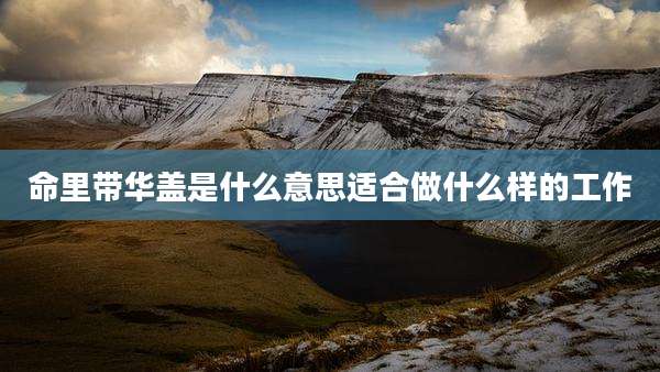 命里带华盖是什么意思适合做什么样的工作