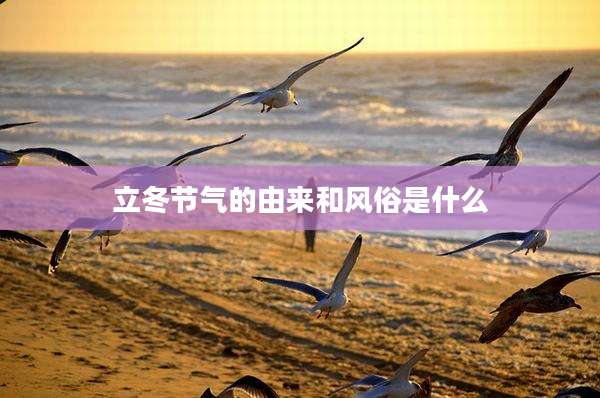 立冬节气的由来和风俗是什么