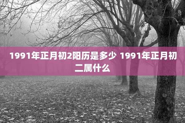 1991年正月初2阳历是多少 1991年正月初二属什么