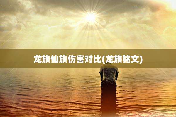 龙族仙族伤害对比(龙族铭文)