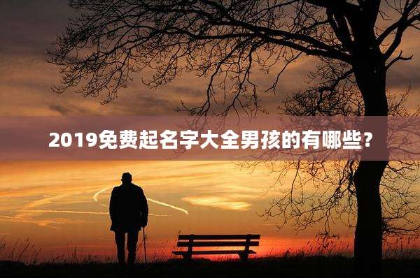 2019免费起名字大全男孩的有哪些?