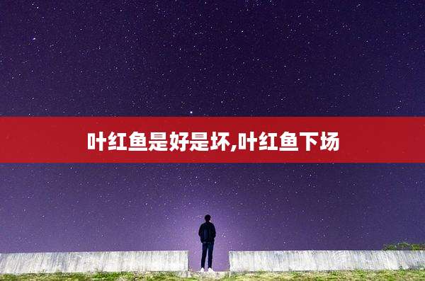 叶红鱼是好是坏,叶红鱼下场