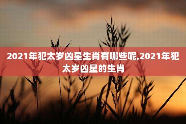 2021年犯太岁凶星生肖有哪些呢,2021年犯太岁凶星的生肖