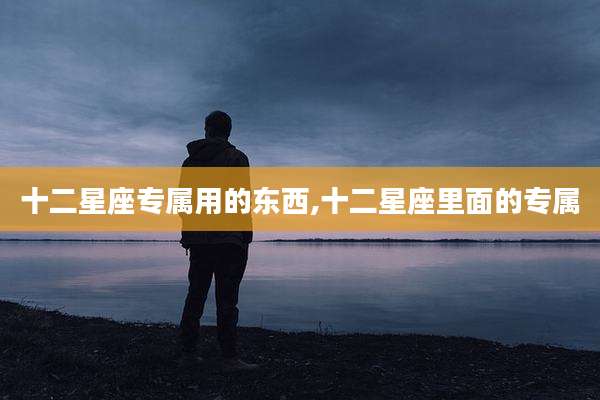 十二星座专属用的东西,十二星座里面的专属